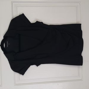 Express black wrap shirt, size M